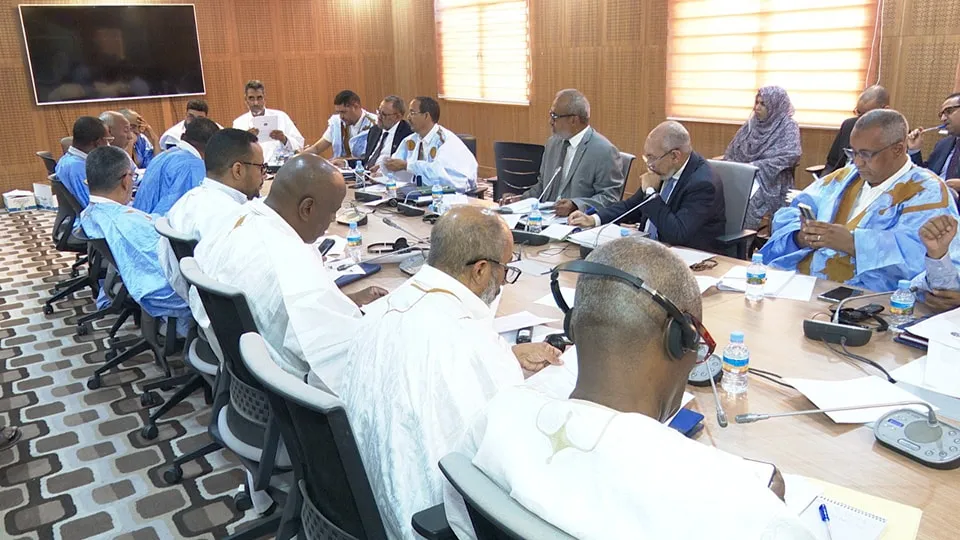 لجنة العدل والداخلية والدفاع في البرلمان الموريتاني خلال اجتماع ساب